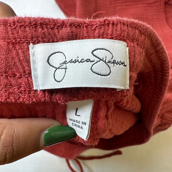 Jessica Simpson 100% Cotton Capri Pants size Large - Picture 10 of 11